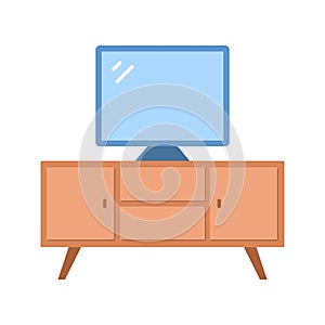 TV Stand Icon Image.