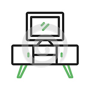 TV Stand Icon Image.