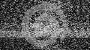 TV Static Noise Glitch Effect â€“ Original Video from a vintage CRT cathode-ray tube Television