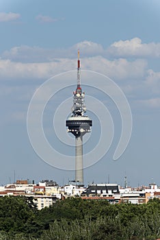 TV Station antennas in Madrid photo