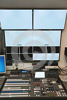 TV studio control center