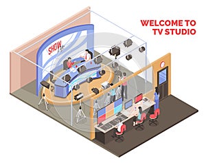 Tv Studio Illustration