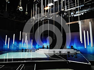 TV studio - interior decoration and lights