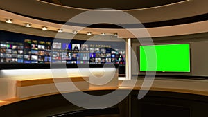Tv Studio. Studio. News studio. Newsroom Background for News Broadcasts.
