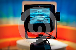 TV studio - Video camera viewfinder