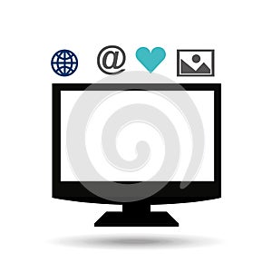 tv technology communication icon