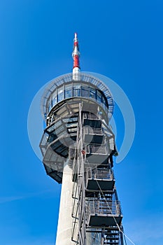 TV telecommunication tower near Bern, Switzerland