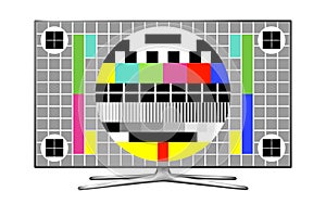 TV test pattern screen