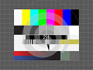 Tv test screen