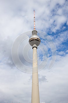 Tv tower in Alexanderplatz, Berlin.