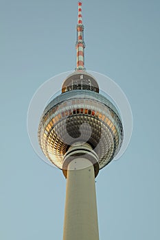 The TV Tower on the Alexanderplatz in Berlin, Germany