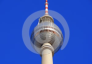 The TV Tower in the eastern part of Berlin, Germany