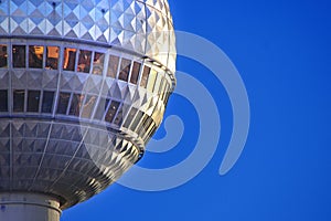 The TV Tower in the eastern part of Berlin, Germany