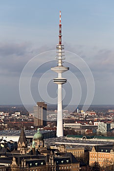 Tv tower of hamburg germany