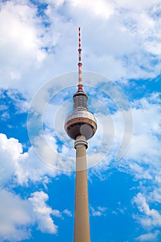 The TV Tower located on the Alexanderplatz