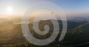 TV tower in Matra, hungary