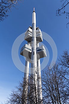 TV tower and observatory in Prague, Czech Republic