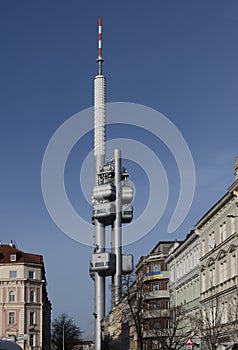 TV tower and observatory in Prague, Czech Republic photo