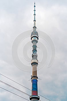 TV Tower Ostankino. Moscow, Russia