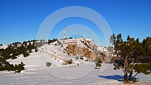 TV tower on top of the mountain