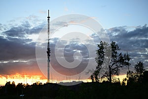 TV tower in Viesintos town Anyksciai district