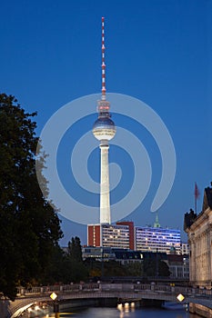 Tv Tower view, Berlin by night