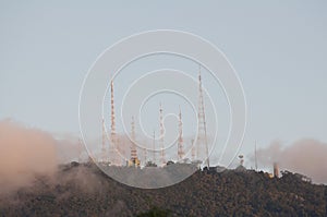 A TV transmitting tower photo