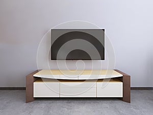 TV unit in a contemporary living room.