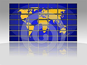 TV world map