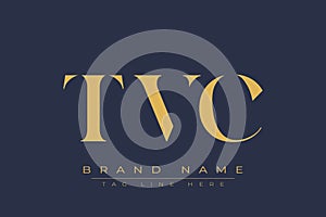 TVC abstract letter logo design