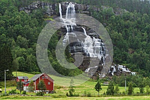 Tvindefossen waterfall, Norway