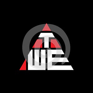 TWE triangle letter logo design with triangle shape. TWE triangle logo design monogram. TWE triangle vector logo template with red