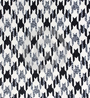 Tweed fabric houndstooth texture