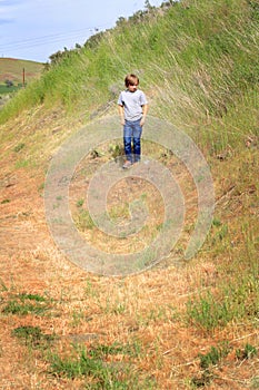 Tween Boy Exploring