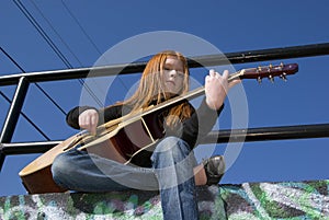 Tween with Guitar