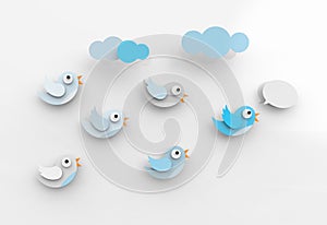 Tweeting birds and followers