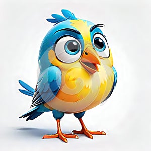 Tweety twitter yellow blue cartoon bird