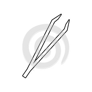 tweezers icon. Element of Beauty salon for mobile concept and web apps icon. Outline, thin line icon for website design and