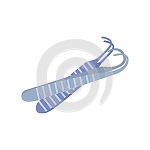 Tweezers icon. Flat illustration of tweezers vector icon