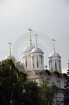 Twelve apostles church of Moscow Kremlin. UNESCO World Heritage Site.