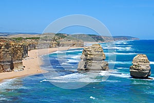 Twelve apostles sea rocks