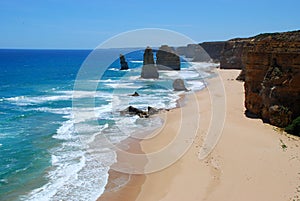 Twelve apostles sea rocks