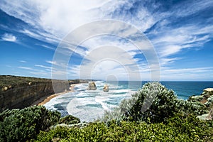 Twelve Apostles, spectacular coast on Great Ocean Road, Southern Australia - Victoria