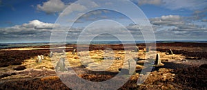 Twelve apostles stone circle - panoramic view