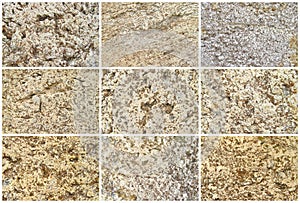 Twelve Natural Limestone Background or textures