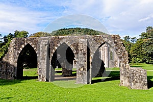 Twelve sided Chapter House - monastic ruins - Margam Country Park