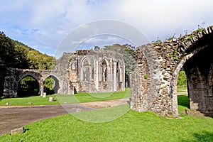 Twelve sided Chapter House - monastic ruins - Margam Country Park