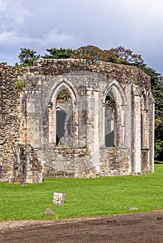 Twelve sided Chapter House - monastic ruins - Margam Country Park