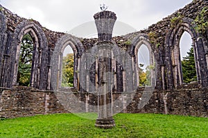 Twelve sided Chapter House - monastic ruins - Margam Country Park