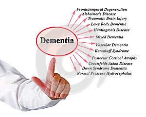 Twelve types of Dementia